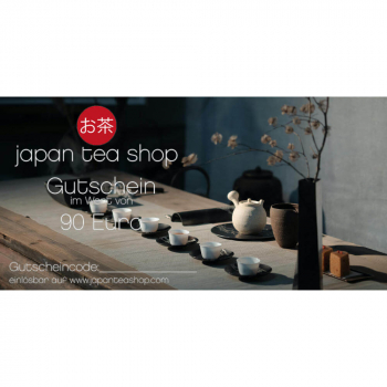 Japan Tea Shop Gutschein 90,- Euro