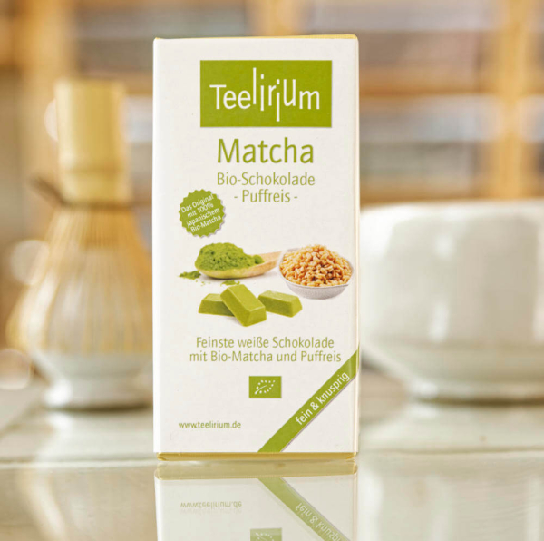 Bio Matchaschokolade - Puffreis